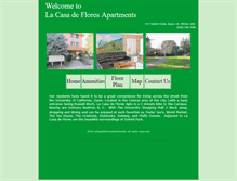 Tablet Screenshot of lacasadeflores.com